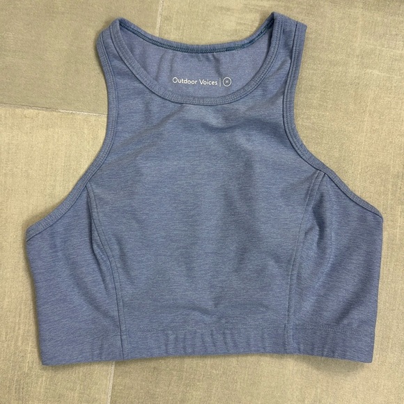 Outdoor Voices Light Blue Crop Top Size Medium - Picture 2 of 7